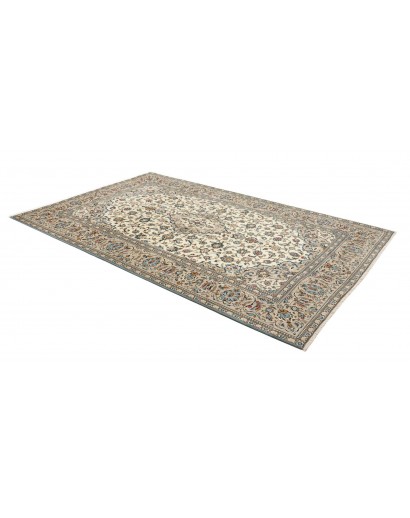 Tappeto Kashan Persia azzurro verde 193x310