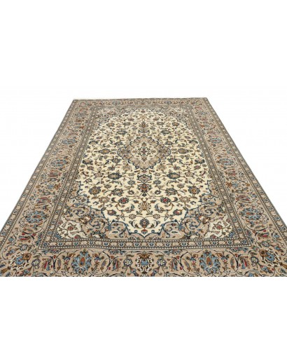 Tappeto Kashan Persia azzurro verde 193x310