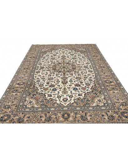 Tappeto Kashan Persia azzurro verde 197x300