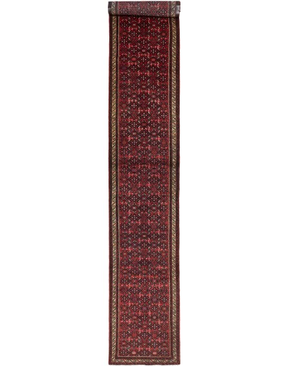 Tappeto Hamadan Persia grigio marrone 75x480