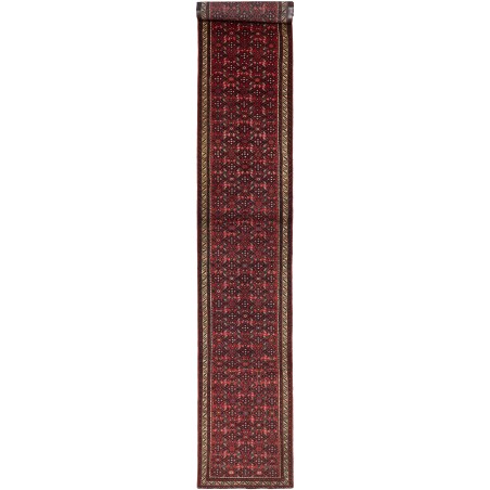 Tappeto Hamadan Persia grigio marrone 75x480