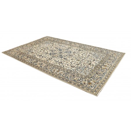 Tappeto Kashan Persia bianco grigio 193x308