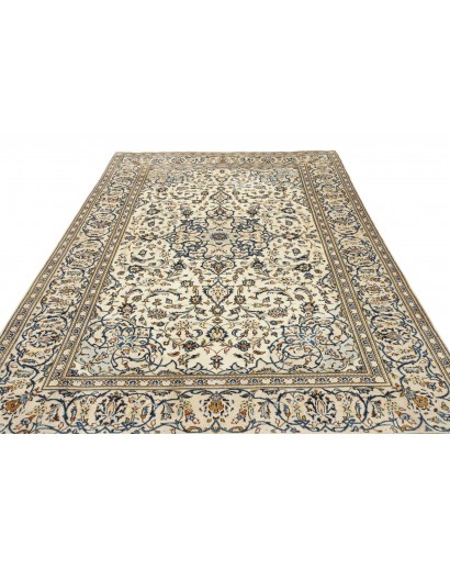 Tappeto Kashan Persia bianco grigio 193x308