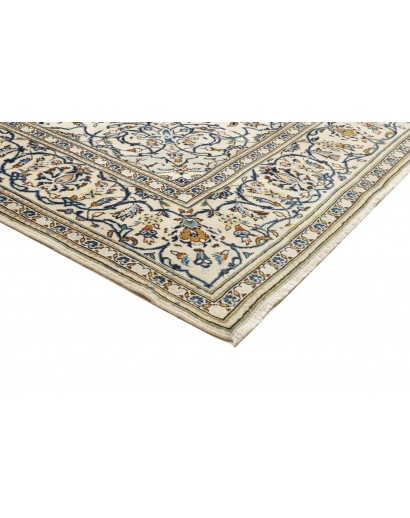 Tappeto Kashan Persia bianco grigio 193x308