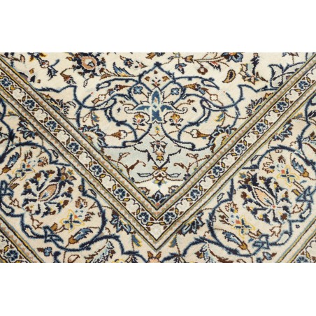 Tappeto Kashan Persia bianco grigio 193x308