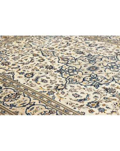 Tappeto Kashan Persia bianco grigio 193x308