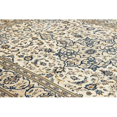 Tappeto Kashan Persia bianco grigio 193x308