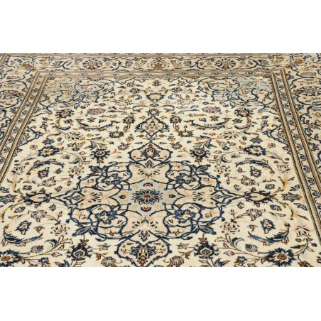Tappeto Kashan Persia bianco grigio 193x308