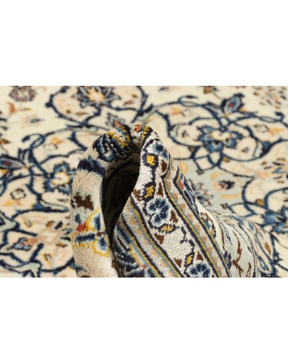 Tappeto Kashan Persia bianco grigio 193x308
