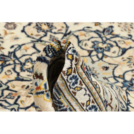 Tappeto Kashan Persia bianco grigio 193x308