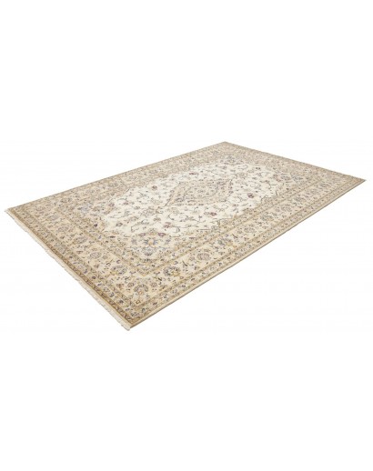 Tappeto Kashan Persia bianco marrone 201x303