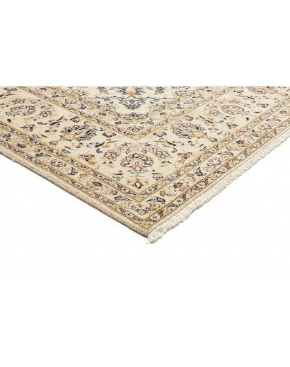 Tappeto Kashan Persia bianco marrone 201x303