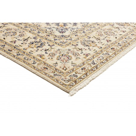 Tappeto Kashan Persia bianco marrone 201x303