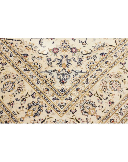 Tappeto Kashan Persia bianco marrone 201x303