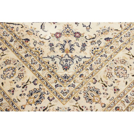 Tappeto Kashan Persia bianco marrone 201x303