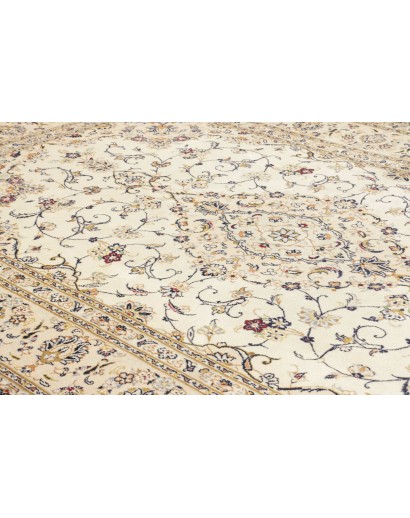 Tappeto Kashan Persia bianco marrone 201x303