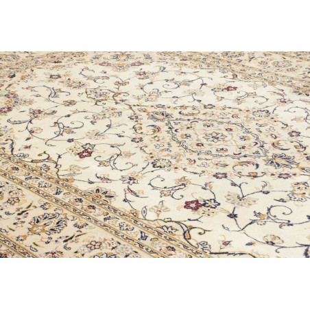 Tappeto Kashan Persia bianco marrone 201x303