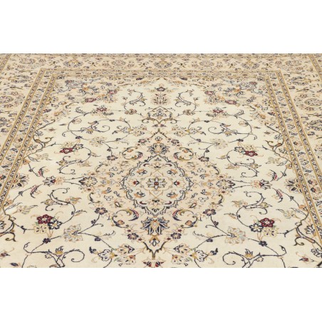 Tappeto Kashan Persia bianco marrone 201x303