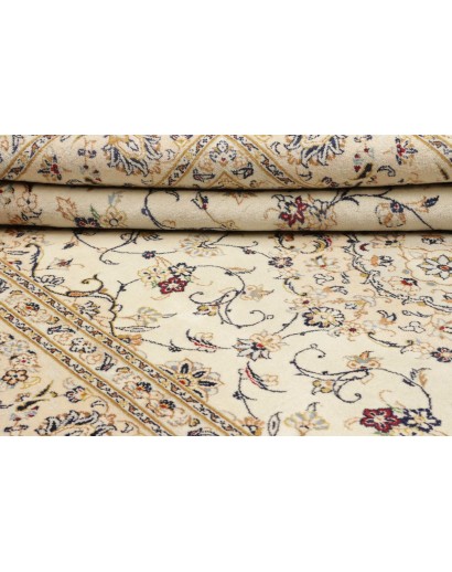 Tappeto Kashan Persia bianco marrone 201x303