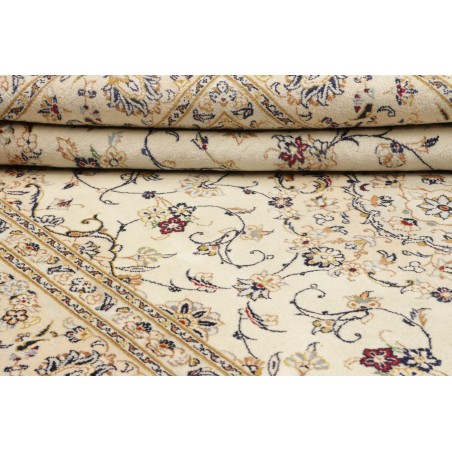 Tappeto Kashan Persia bianco marrone 201x303