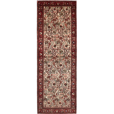 Tappeto Hamadan Persia grigio giallo 115x343