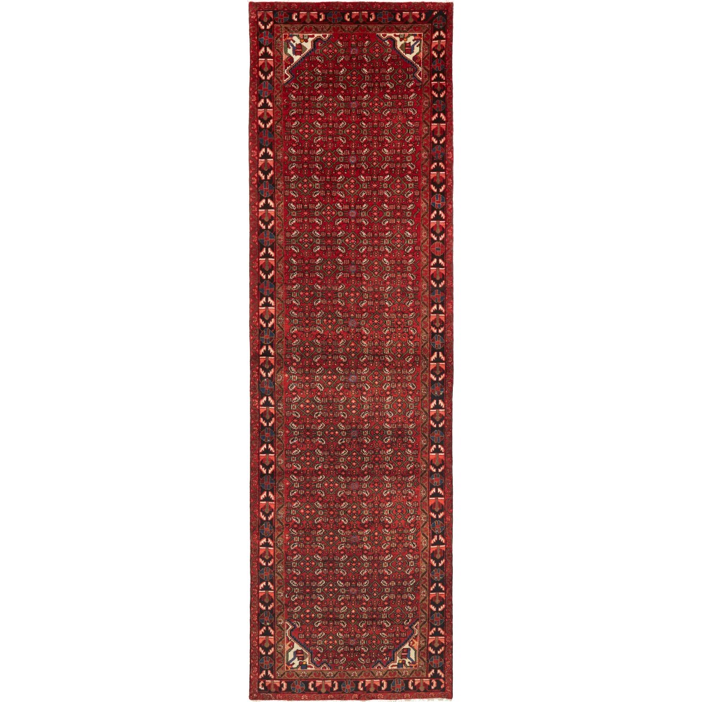 Tappeto Hamadan Persia marrone 117x412 Tappeto Hamadan Persia marrone 117x412