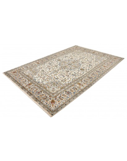 Tappeto Kashan Persia beige grigio 192x285