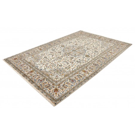 Tappeto Kashan Persia beige grigio 192x285