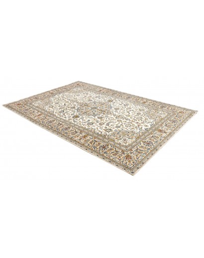 Tappeto Kashan Persia beige grigio 192x285