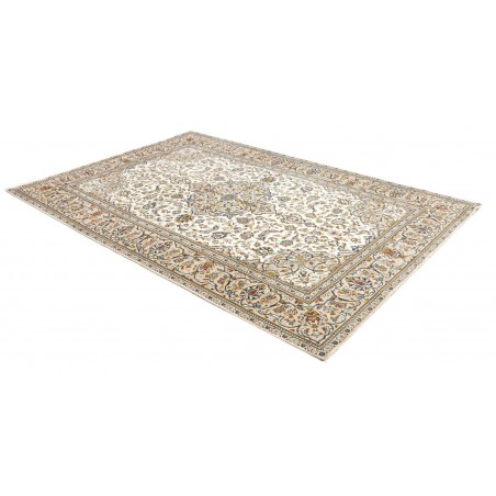 Tappeto Kashan Persia beige grigio 192x285