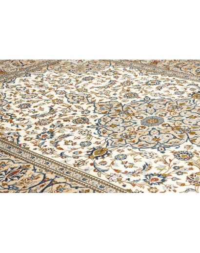 Tappeto Kashan Persia beige grigio 192x285