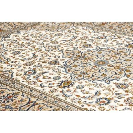 Tappeto Kashan Persia beige grigio 192x285