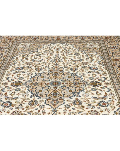 Tappeto Kashan Persia beige grigio 192x285