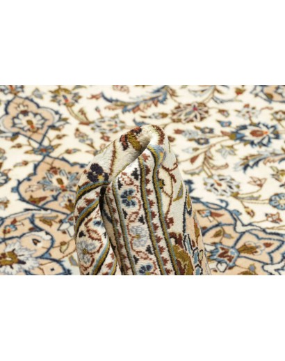 Tappeto Kashan Persia beige grigio 192x285
