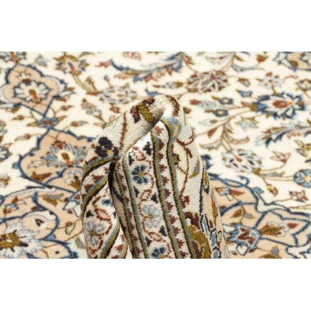 Tappeto Kashan Persia beige grigio 192x285