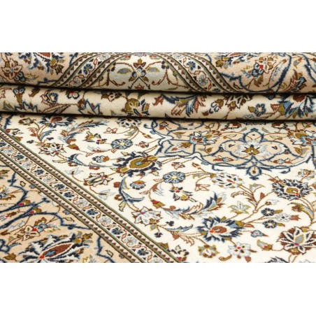 Tappeto Kashan Persia beige grigio 192x285