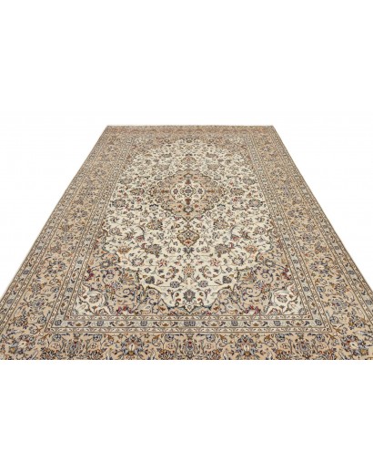 Tappeto Kashan Persia beige verde 204x320