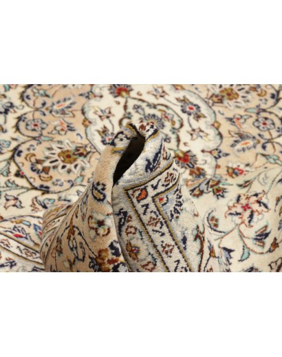 Tappeto Kashan Persia beige verde 204x320