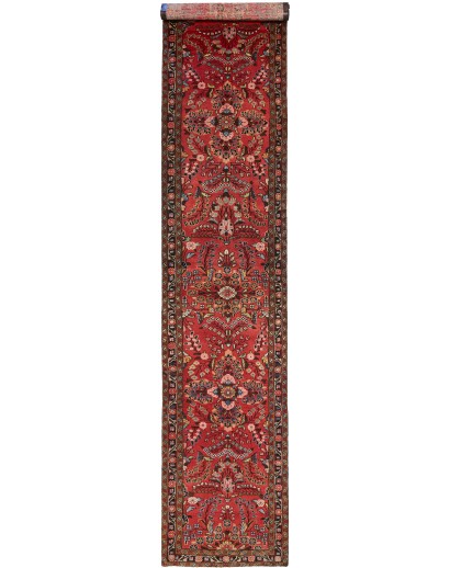 Tappeto Hamadan Persia marrone 90x465