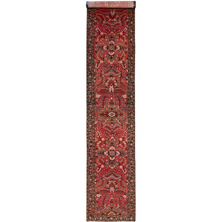 Tappeto Hamadan Persia marrone 90x465