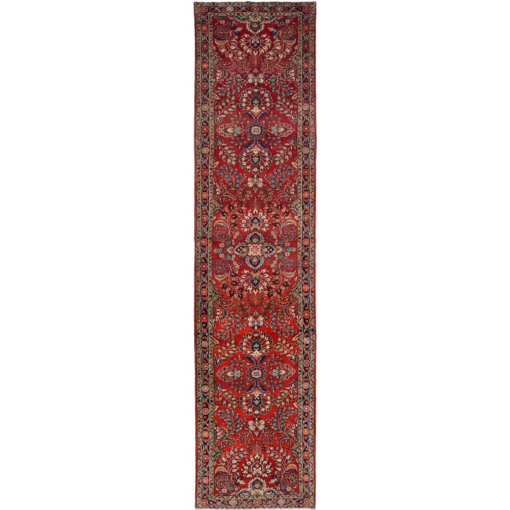 Tappeto Hamadan Persia marrone 100x440 Tappeto Hamadan Persia marrone 100x440