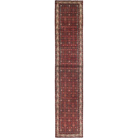 Tappeto Hamadan Persia marrone giallo 80x405