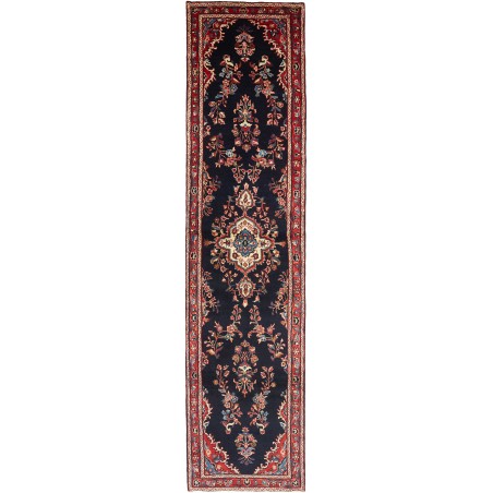 Tappeto Hamadan Persia arancione marrone 96x410