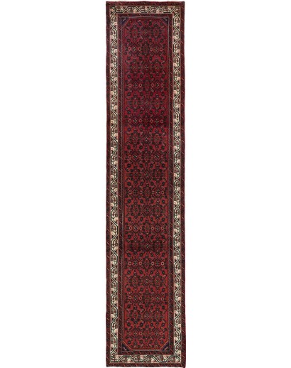 Tappeto Hamadan Persia grigio beige 83x400