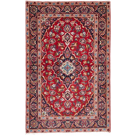 Tappeto Kashan Fine Persia marrone giallo 98x148