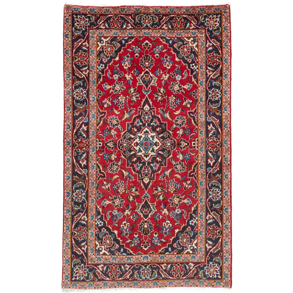 Tappeto Kashan Fine Persia marrone grigio 92x158 Tappeto Kashan Fine Persia marrone grigio 92x158