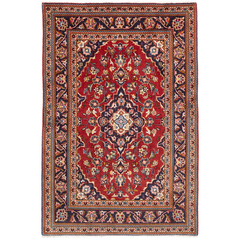 Tappeto Kashan Fine Persia marrone grigio 104x155 Tappeto Kashan Fine Persia marrone grigio 104x155