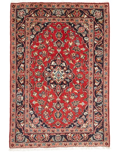 Tappeto Kashan Fine Persia rosso giallo 96x147