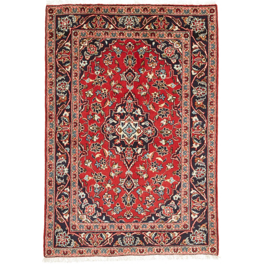 Tappeto Kashan Fine Persia rosso giallo 96x147 Tappeto Kashan Fine Persia rosso giallo 96x147
