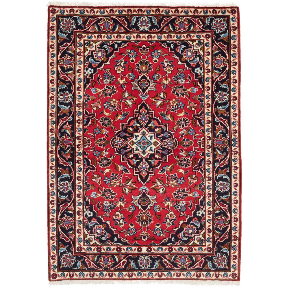 Tappeto Kashan Fine Persia marrone giallo 100x145 Tappeto Kashan Fine Persia marrone giallo 100x145